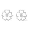 Kolczyki sztyfty kwiat hawajski srebro 925